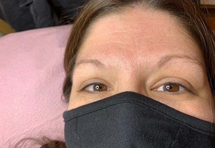 Before Image: Eyebrows & Eyelash Extensions - front