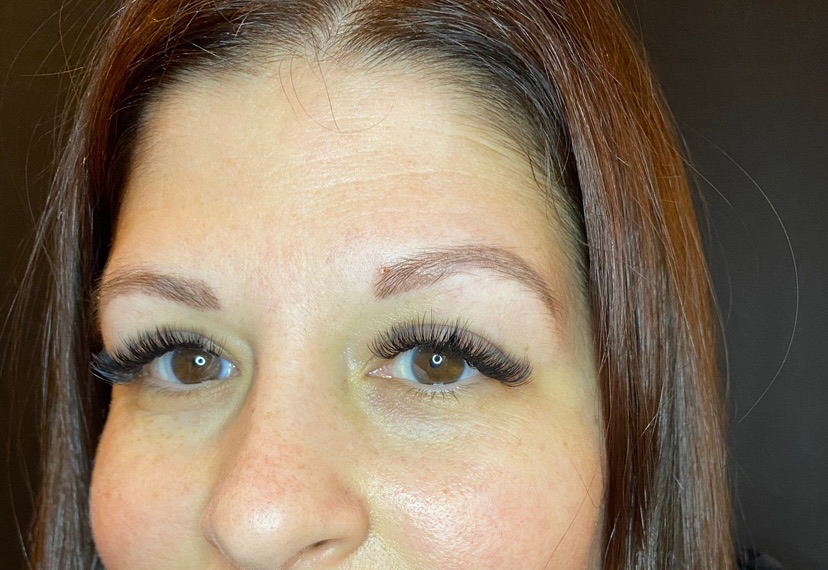After Image: Eyebrows & Eyelash Extensions - front