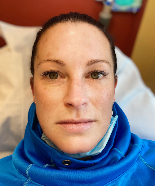 Before Image: Before & After Full Face (Eyebrows, Eyeliner & Lip Color) with Eyelash Extensions - front